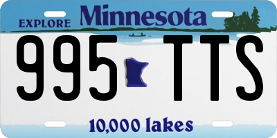 MN license plate 995TTS