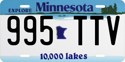 MN license plate 995TTV