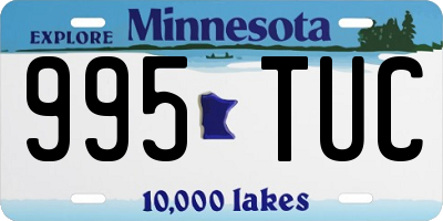 MN license plate 995TUC