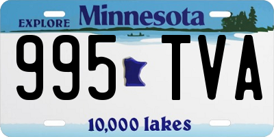 MN license plate 995TVA