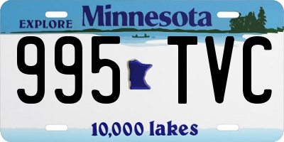 MN license plate 995TVC