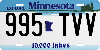 MN license plate 995TVV