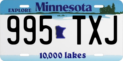 MN license plate 995TXJ