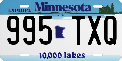 MN license plate 995TXQ