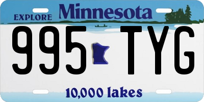 MN license plate 995TYG