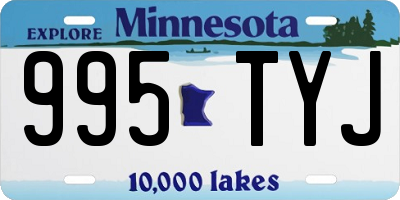 MN license plate 995TYJ