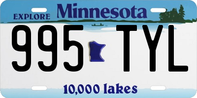 MN license plate 995TYL