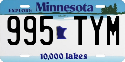 MN license plate 995TYM