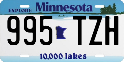 MN license plate 995TZH