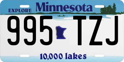 MN license plate 995TZJ