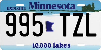 MN license plate 995TZL