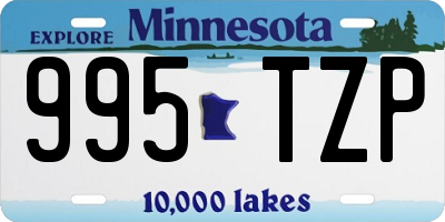 MN license plate 995TZP