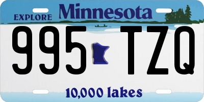 MN license plate 995TZQ