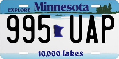 MN license plate 995UAP