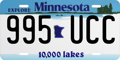 MN license plate 995UCC