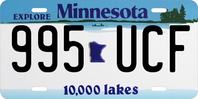 MN license plate 995UCF
