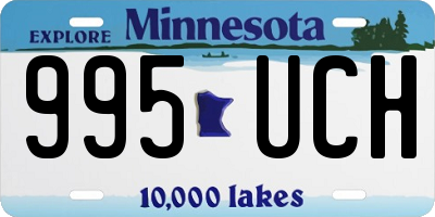 MN license plate 995UCH