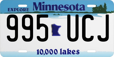 MN license plate 995UCJ