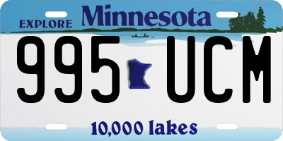 MN license plate 995UCM