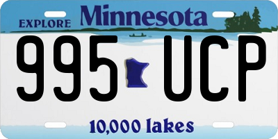 MN license plate 995UCP