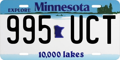 MN license plate 995UCT