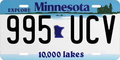 MN license plate 995UCV