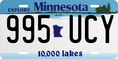MN license plate 995UCY