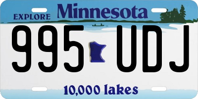 MN license plate 995UDJ
