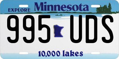 MN license plate 995UDS