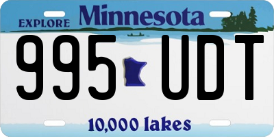 MN license plate 995UDT