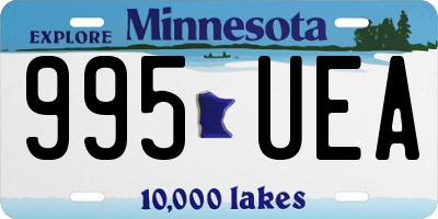 MN license plate 995UEA