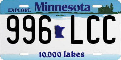 MN license plate 996LCC