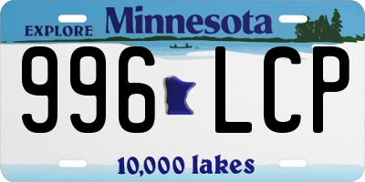 MN license plate 996LCP