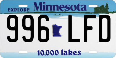 MN license plate 996LFD