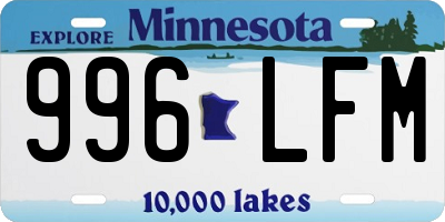 MN license plate 996LFM