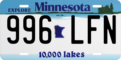 MN license plate 996LFN