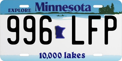 MN license plate 996LFP
