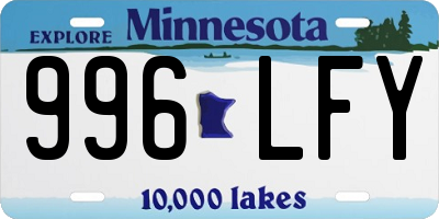 MN license plate 996LFY