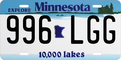 MN license plate 996LGG