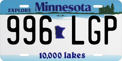 MN license plate 996LGP