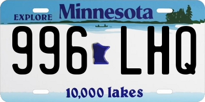 MN license plate 996LHQ