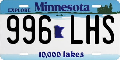 MN license plate 996LHS