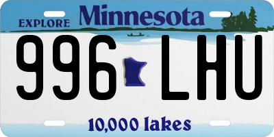 MN license plate 996LHU