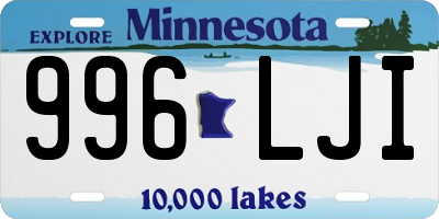 MN license plate 996LJI