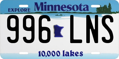 MN license plate 996LNS