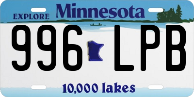 MN license plate 996LPB
