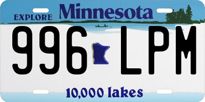 MN license plate 996LPM
