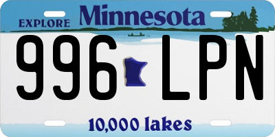 MN license plate 996LPN