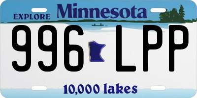 MN license plate 996LPP