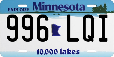 MN license plate 996LQI